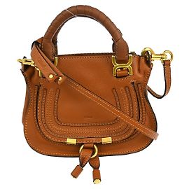Chloé Bolsa Marcie de couro média da Chloe Marrom
