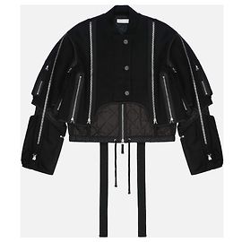 Dries van Noten AW14 Backzip Bomber Jacket Black