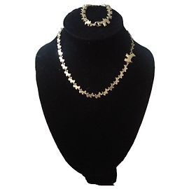 Autre Marque Agatha Set Collana e Bracciale Cane Westie Oro D'oro