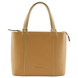 Bolsa de couro de bezerro bege Burberry Bege
