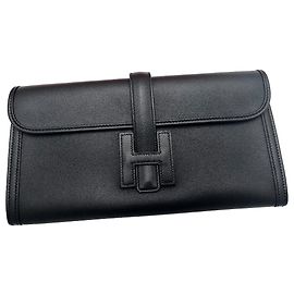 Clutch Jige Elan Tadelakt 29 da Hermès Preto