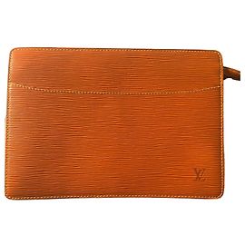 Louis Vuitton Epi Leather Zipped Organizer Orange