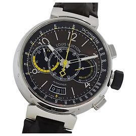 Louis Vuitton Men's Tambour Chronograph Voyage Automatic Watch Other