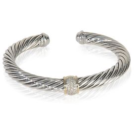 Pulseira clássica de estação única em ouro amarelo e prata esterlina Cable de David Yurman Outro