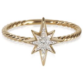 Anello Collezionabile North Star in Oro Giallo e Diamanti Cable di David Yurman Altro