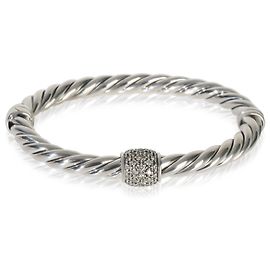 Bracciale a cerniera Metro in argento sterling con diamanti di David Yurman Altro