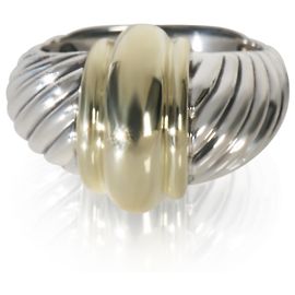 Anello Vintage Cable in Oro Giallo e Argento Sterling di David Yurman Altro