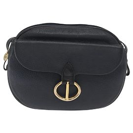 Christian Dior Vintage Leather Blu navy