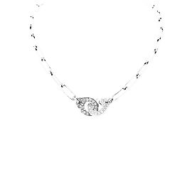 Colar Dinh Van, "Algemas", ouro branco e diamantes. Outro