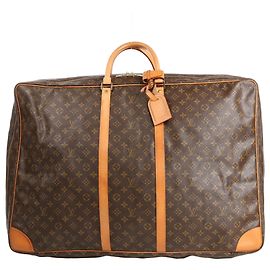 Bolsa de viagem Louis Vuitton Sirius 65 em lona Monogram marrom Bege
