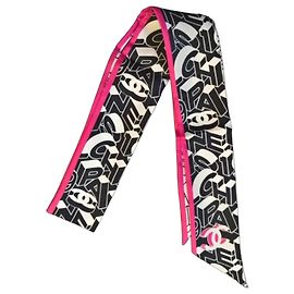 Chanel Slim Bandeau 22A nero & bianco & fucsia Nero Bianco Fuschia