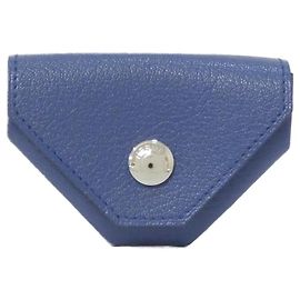 Hermès Vin Quatre Coin Purse in Blue Agate Blue