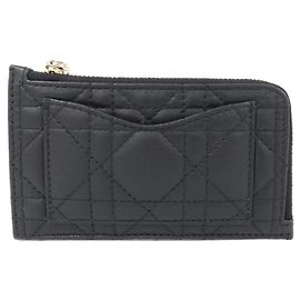Christian Dior Lady Cosmos Coin Purse Black