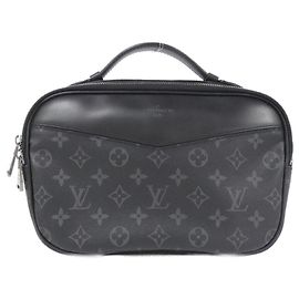 Louis Vuitton Monogram Eclipse Schultertasche Schwarz
