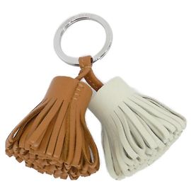 Hermès Hermes Carmen Unodos Key Ring Silvery Golden