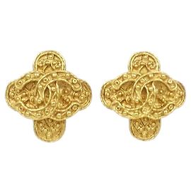 Boucles d'oreilles clips en or Chanel 03822 Doré