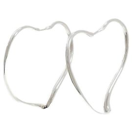 Tiffany & Co Orecchini a cerchio Open Heart di Tiffany Argento
