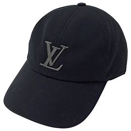 Cappello in cotone nero da uomo Louis Vuitton Nero