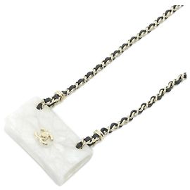 Collana Chanel ABA003 Nero Bianco D'oro