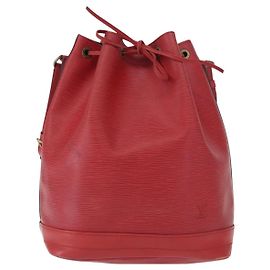 Louis Vuitton Noe Handbag Epi Leather Large Red
