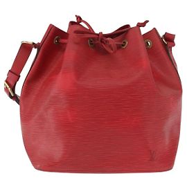 Louis Vuitton Petit Noé Handtasche aus Epi-Leder klein Rot