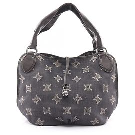 Céline Borsa Celine Bittersweet Paris Macadam Marrone Blu navy