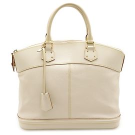 Bolso Louis Vuitton Suhali Lockit MM Blanco