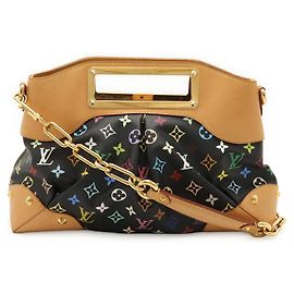 Louis Vuitton Monogram Multicolore Judy MM Handbag Black