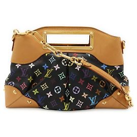 Borsa a mano/spalla Judy GM Monogram Multicolore Louis Vuitton Nero