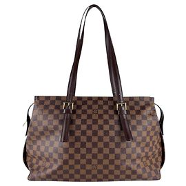 Borsa a Spalla Chelsea Damier Louis Vuitton Marrone Damier ebene