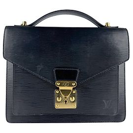 Borsa Monceau Epi Louis Vuitton Nero Altro