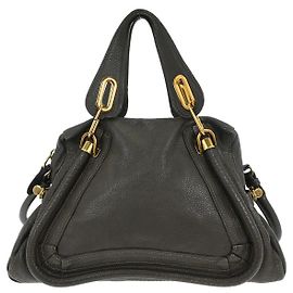 Chloé Bolsa de mão Chloe Paraty em couro médio Marrom