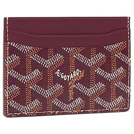 Goyard card wallet Goyard new Dark red