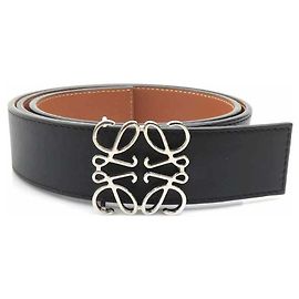 Schwarzer Leder Gürtel von Loewe Schwarz