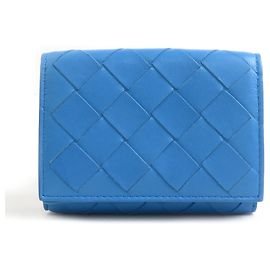 Bottega Veneta Tri-fold Wallet Blue