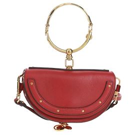 Chloé Minaudière en cuir Chloe Nile Rouge