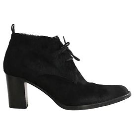 Free Lance Scarpe stringate in pelliccia sintetica nera Nero