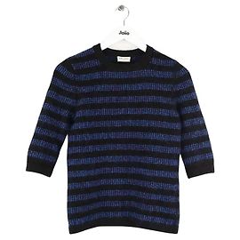 Suéter Saint Laurent de algodão azul Azul
