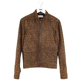 Saint Laurent Braune Jacke Braun
