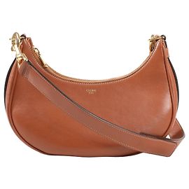 Céline Bolsa de Ombro de Couro Ava da CELINE em Marrom Marrom