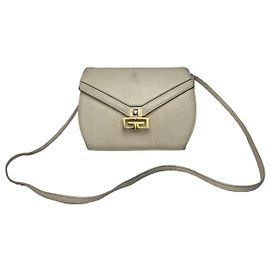 Borsa a tracolla / spalla in pelle Givenchy GV3 vintage bianca Bianco
