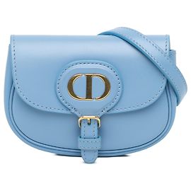 Dior Micro Pelle Bobby Borsa a tracolla blu Nero