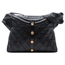 Borsa a tracolla Chanel Matelassé in pelle di agnello per ragazza Nero