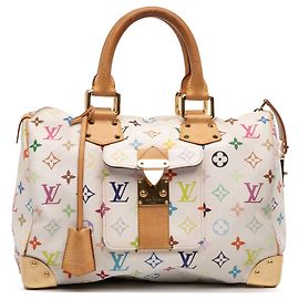 Louis Vuitton Monogramm Multicolore Speedy 30 Weiß