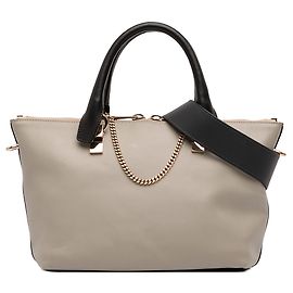 Chloé Small Bicolor Cuir Baylee Sac Marron