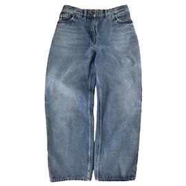 Jeans largos de denim azul Prada Azul