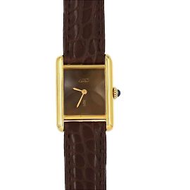 Reloj de pulsera Cartier Must Tank SM chapado en oro Otro