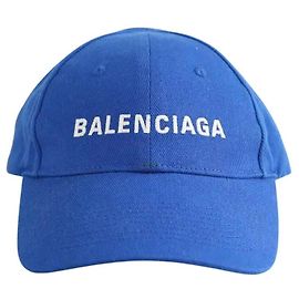 Balenciaga Blaue Mütze Blau