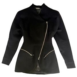 Alexander McQueen Jacke aus schwarzer Wolle Schwarz
