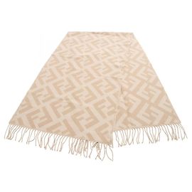 Fendi Zucca Cashmere Schal Beige